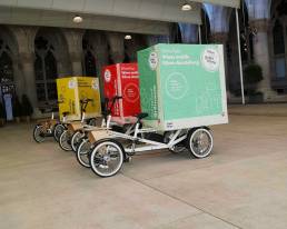 Klima-Tour Räder mit Transporthussen